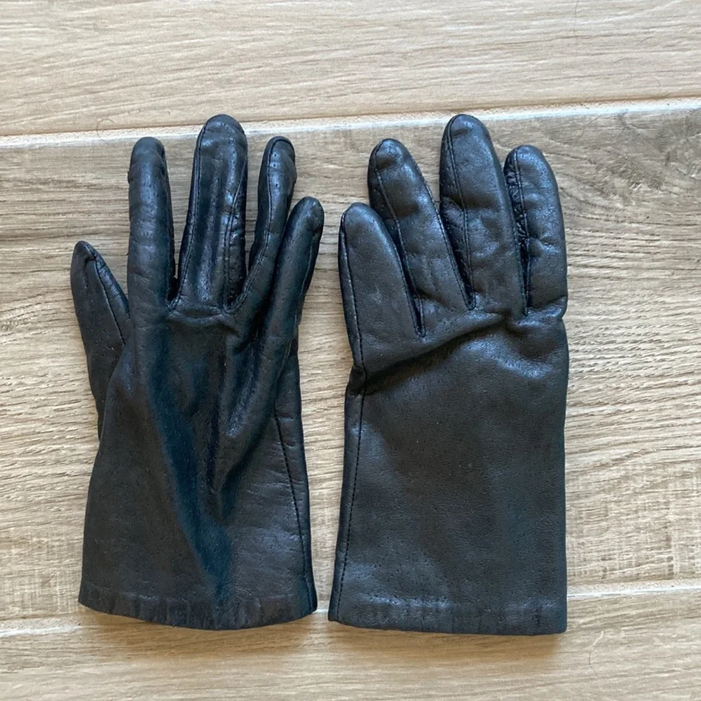Vintage Van Raalte lined leather gloves